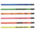 SA20240 Fluorescent Pencil with Black Eraser and custom imprint